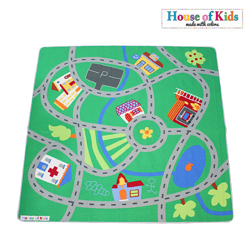 하우스오브키즈 꽃마을길 루프매트