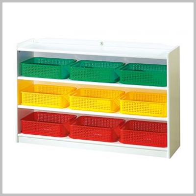 백색 삼단 바구니장