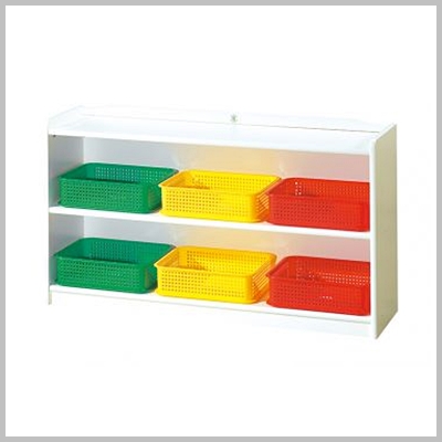 백색 이단 바구니장