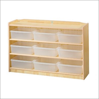 무늬 삼단 투명 바구니장