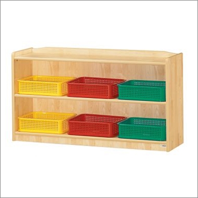 자작무늬 이단바구니장