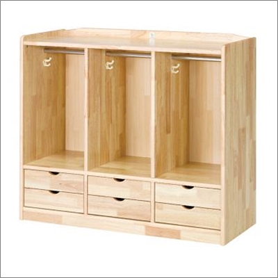 고무 옷장 6인용