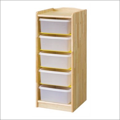 고무 투명 바구니장 5인용