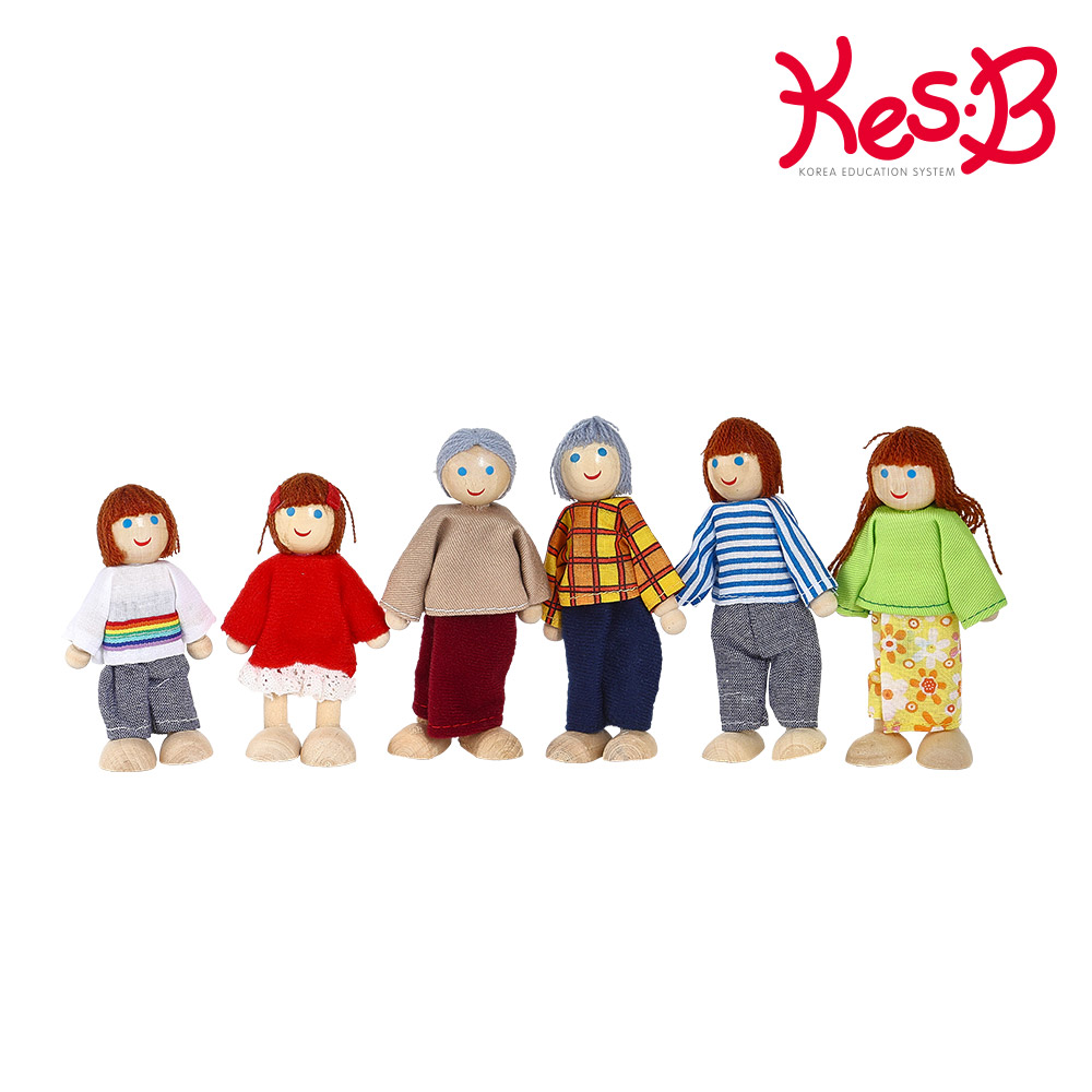 [캐스비]플레이 뉴관절인형가족6종(2621)