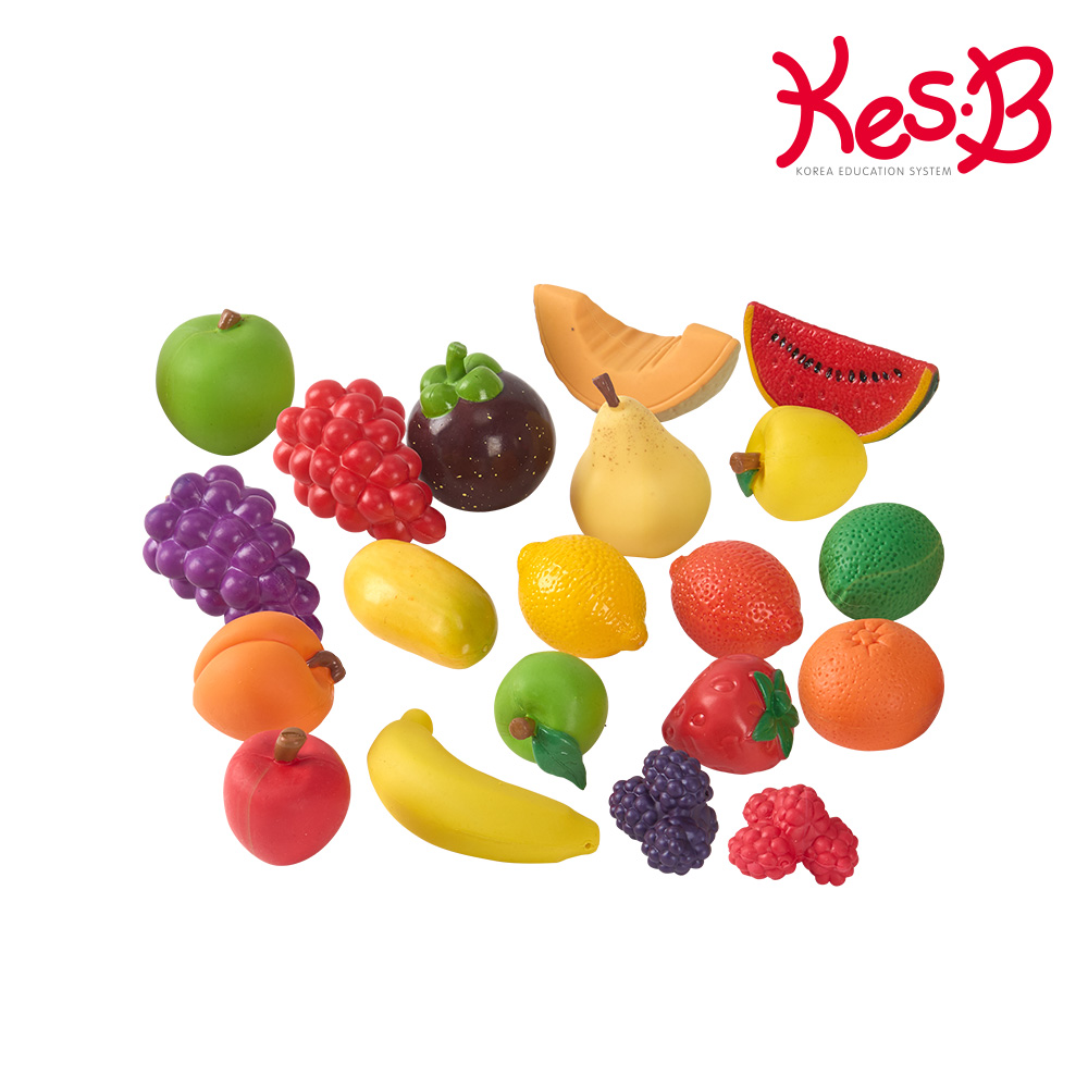 [캐스비]플레이 말랑말랑한음식모형 과일20p(2706)