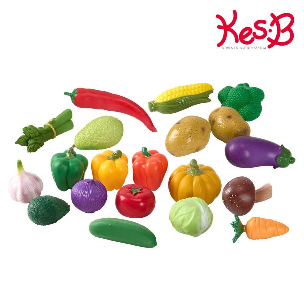 [캐스비]플레이 말랑말랑한음식모형 야채20p(2707)